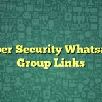 Cyber Security Whatsapp Group Links
