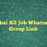 Dubai All Job Whatsapp Group Link